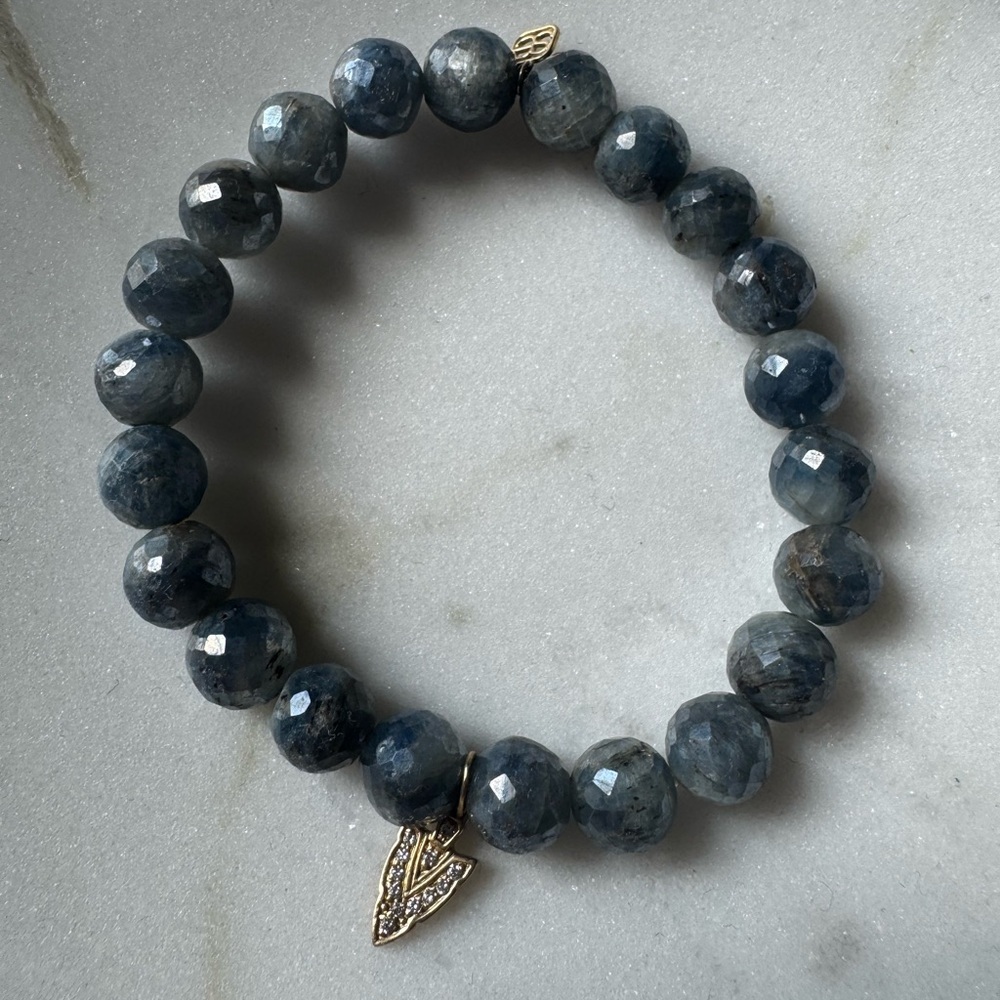 Sydney Evan Beaded Charm Bracelet with 14k Gold and Diamond Charm - Picture 6 of 12